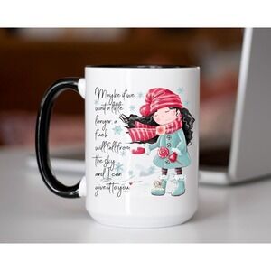 Maybe If We Wait A Little Longer A Fu*k Will Fall From The Sky, Funny Winter Mug